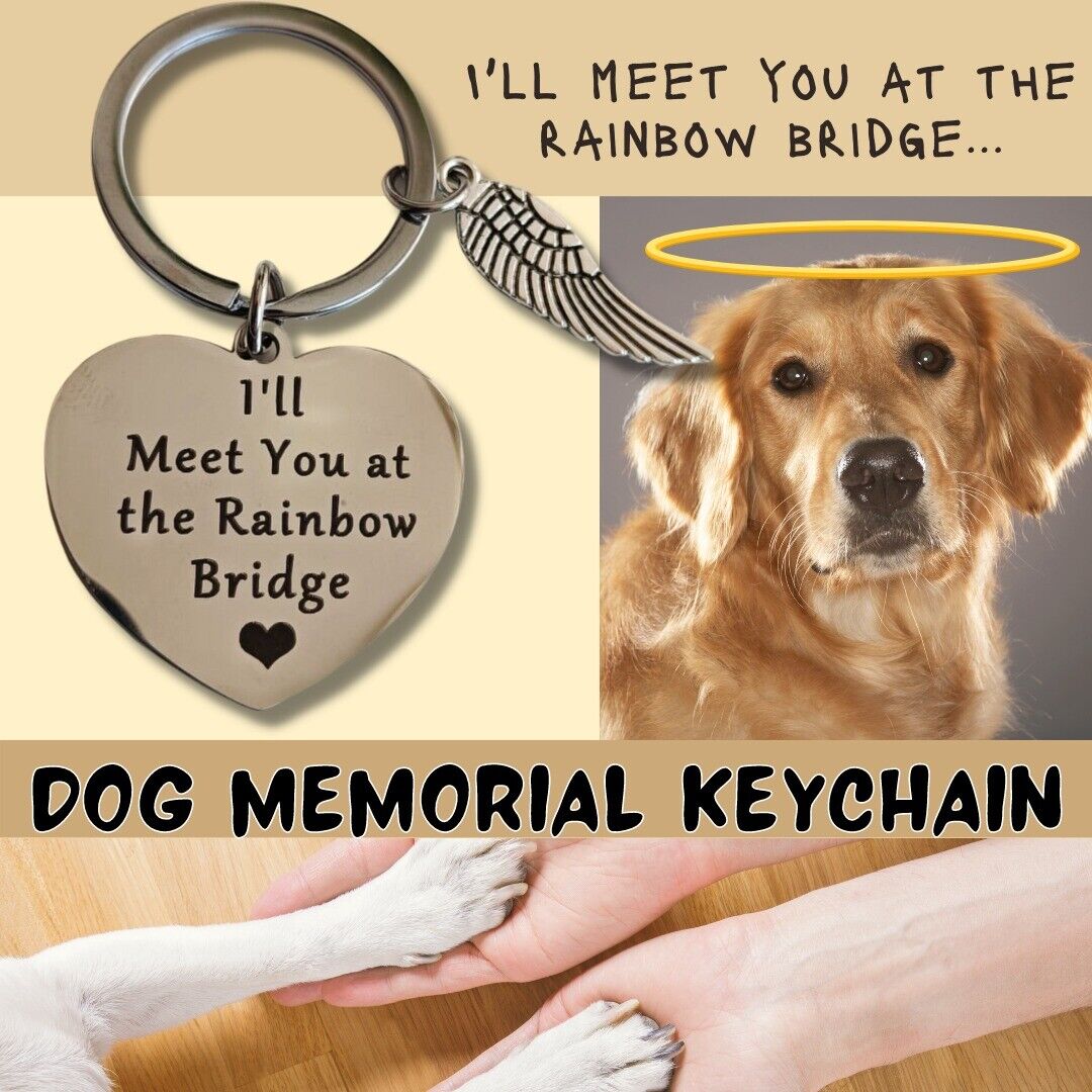 Pet Memorial Gifts Keychain Loss Of Dog Cat Sympathy Remembrance Gift For Owner