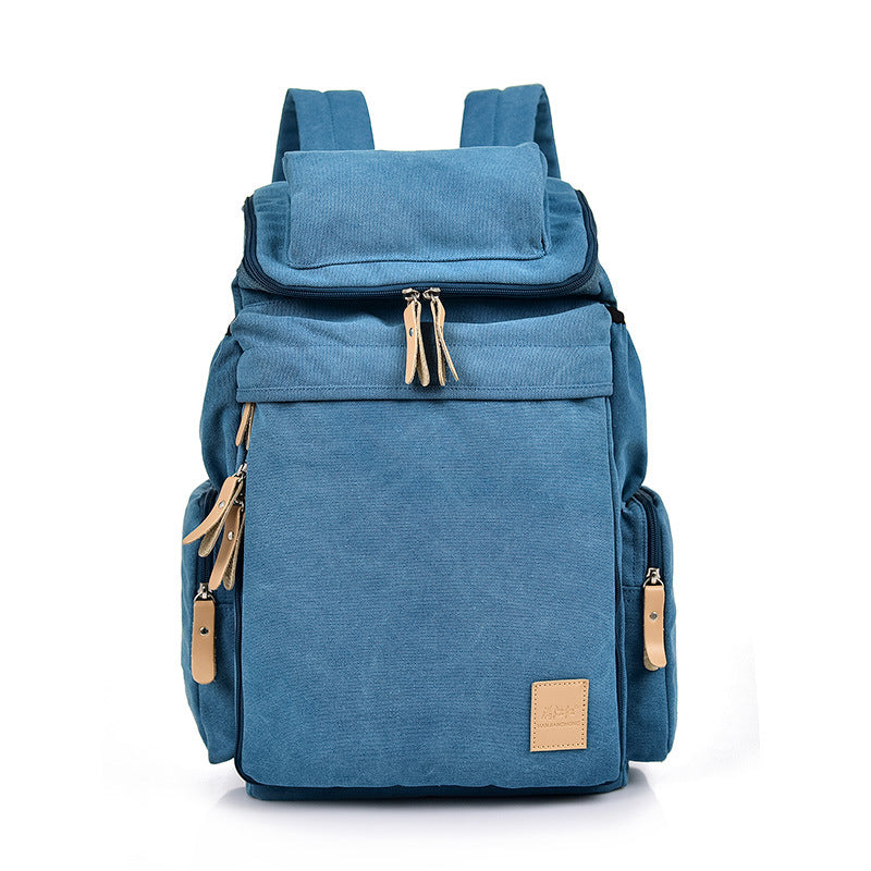 Retro Men And Women Outdoor Canvas Bag Travel Backpack Bag Fashion Shoulder Bag