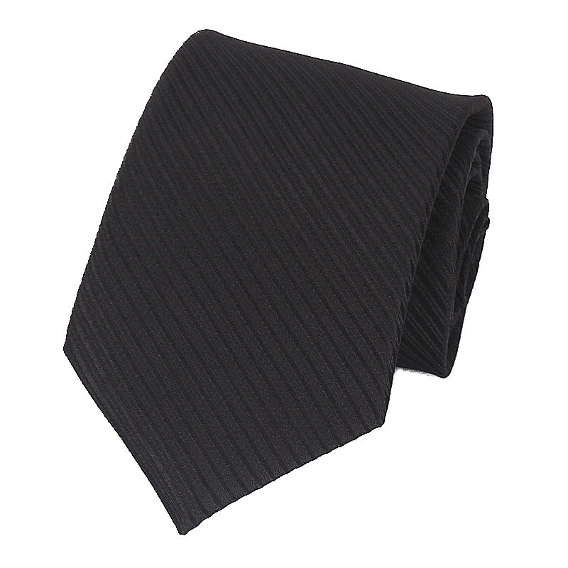 8CM Polyester Hand Tie Men's Tie Business Formal Wear Corduroy Dark Striped Tie Wholesale