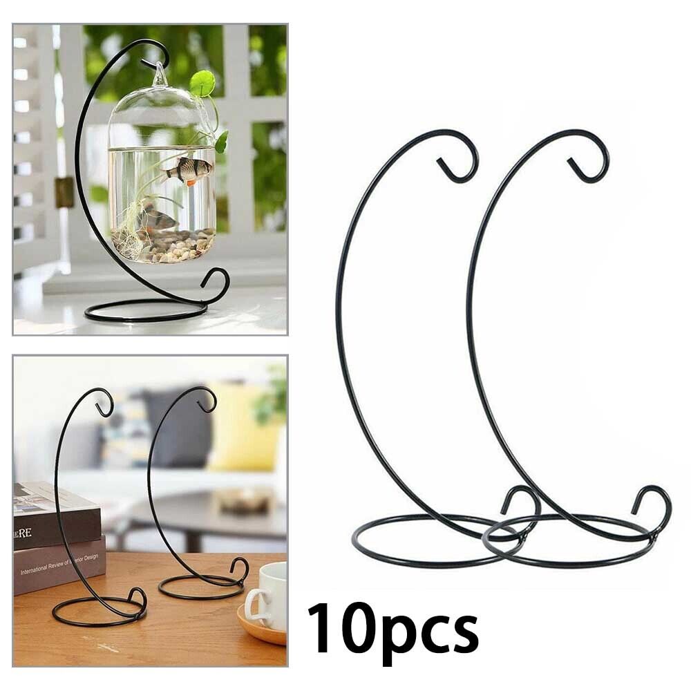 10PCS Metal Plant Pot Flower Bauble Holder Ornament Hanging Display Stand Hanger - Lavish Klass