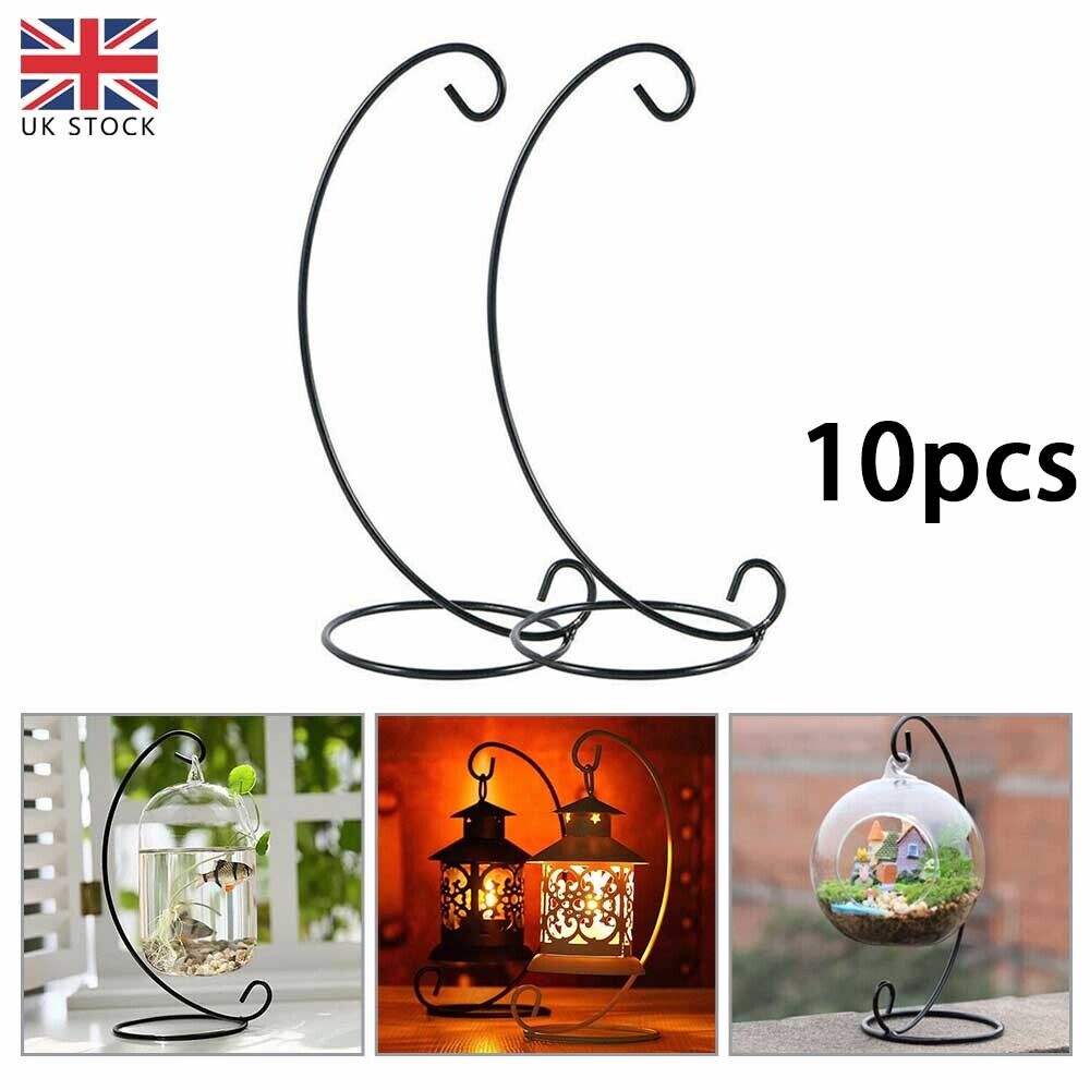 10PCS Metal Plant Pot Flower Bauble Holder Ornament Hanging Display Stand Hanger - Lavish Klass