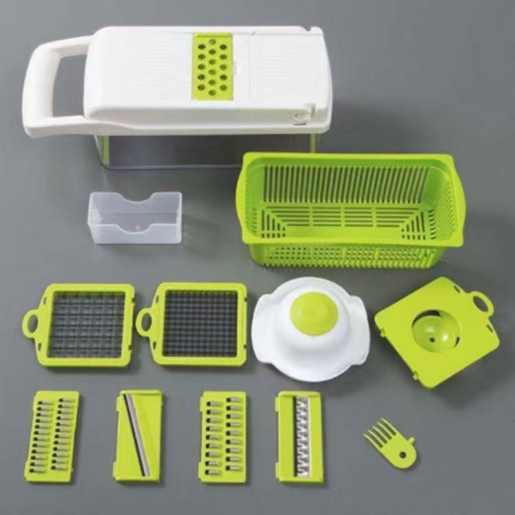 12 In 1 Manual Vegetable Chopper Kitchen Gadgets Food Chopper Onion Cutter Vegetable Slicer - Lavish Klass