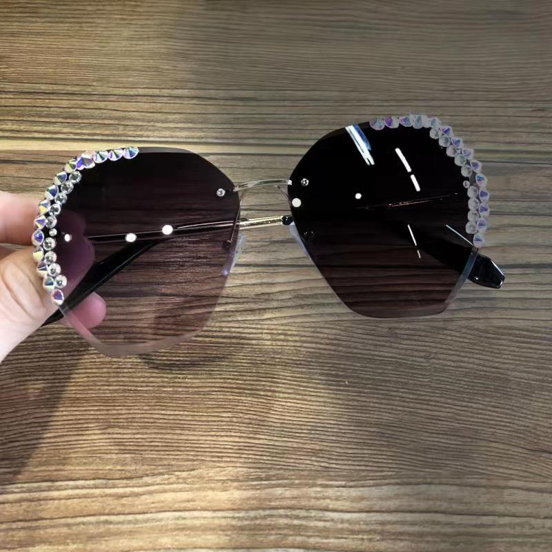 Diamond-Studded Sunglasses