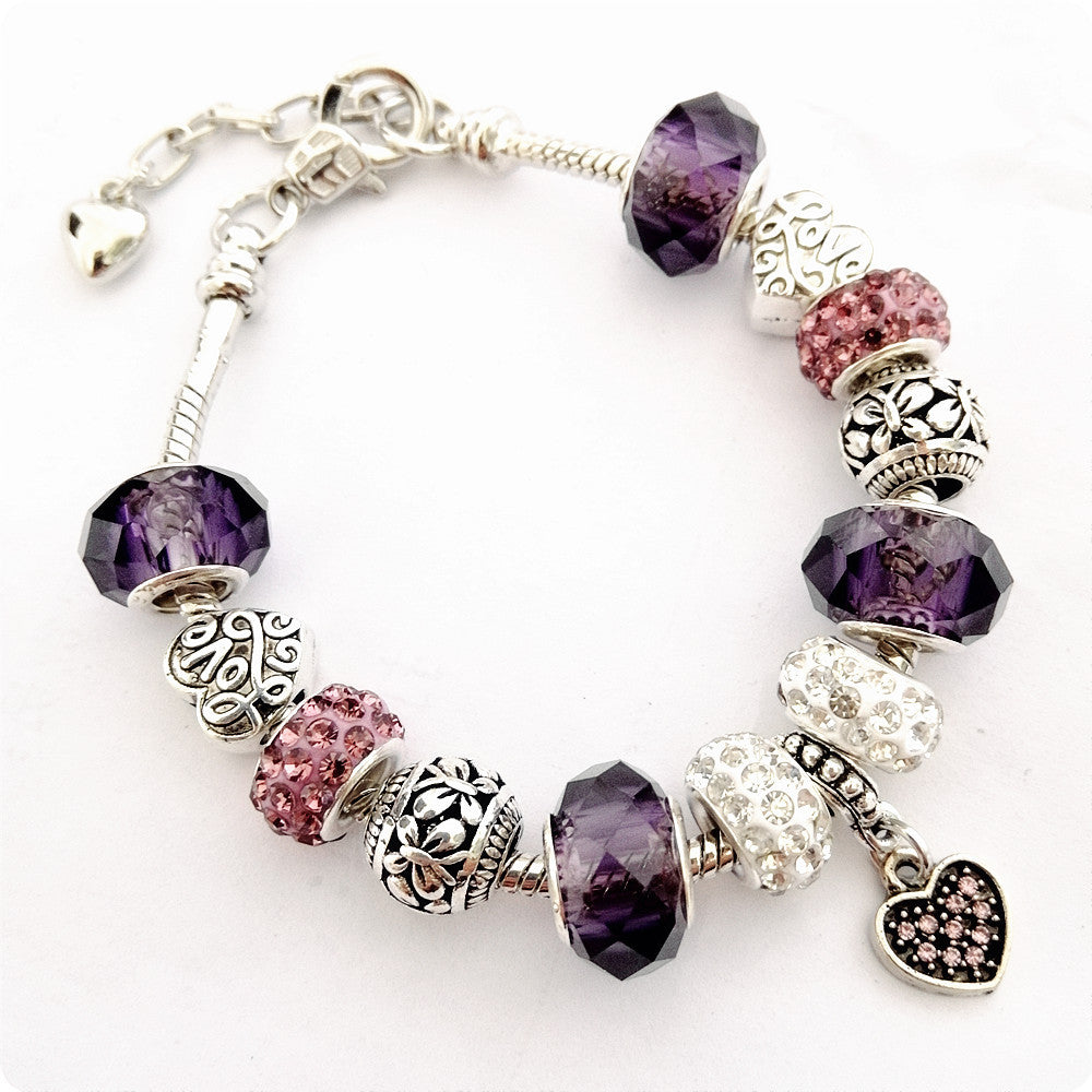 European and American Bracelet Crystal Beaded Bracelet