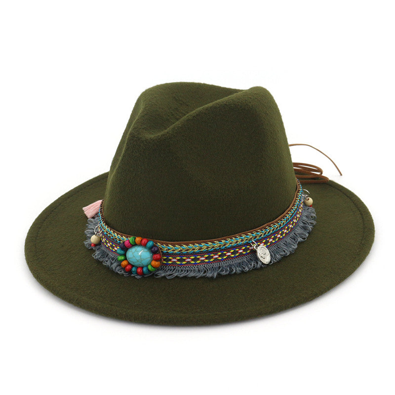 Retro Flat Brim Hat