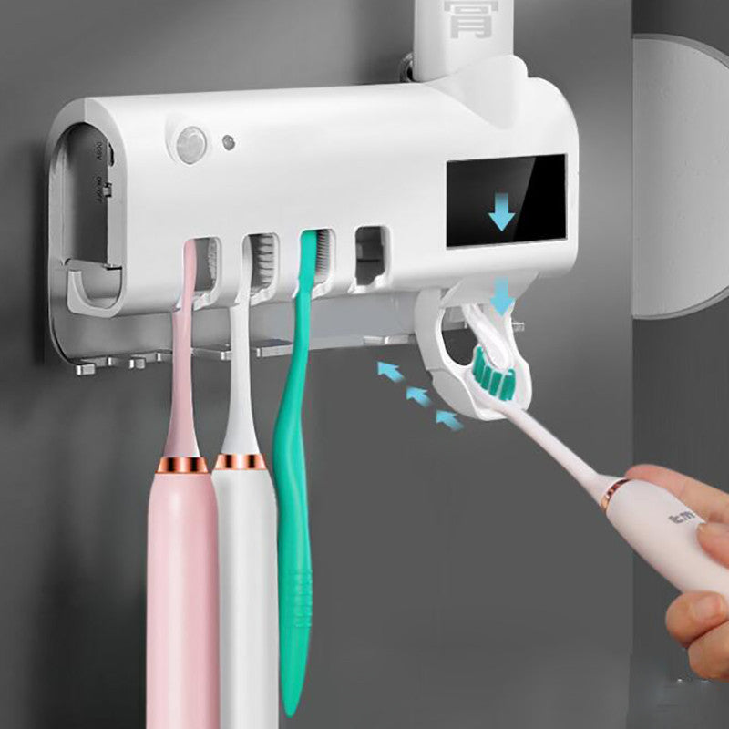 Intelligent UV Toothbrush Sterilizer & Toothpaste Squeezer