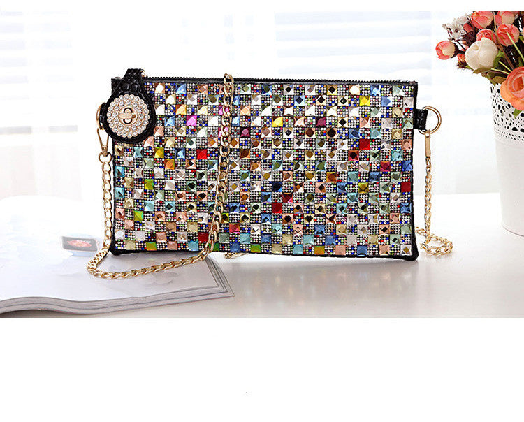 Rhinestone Small Diamond Clutch Bag