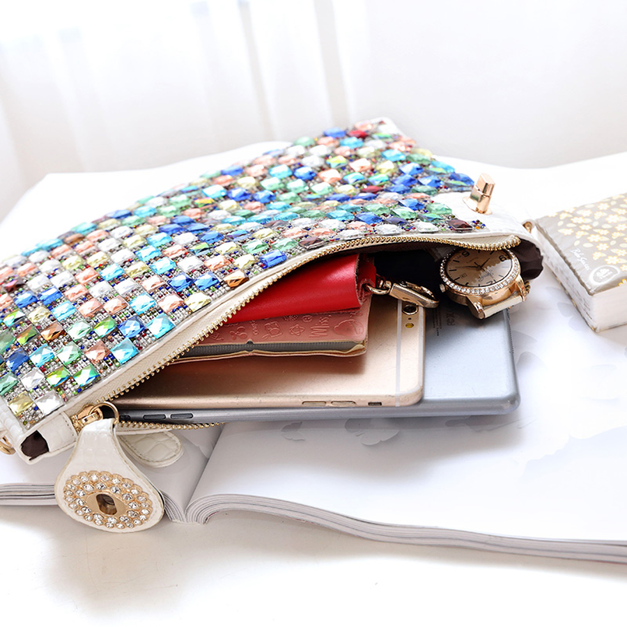 Rhinestone Small Diamond Clutch Bag