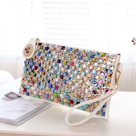 Rhinestone Small Diamond Clutch Bag