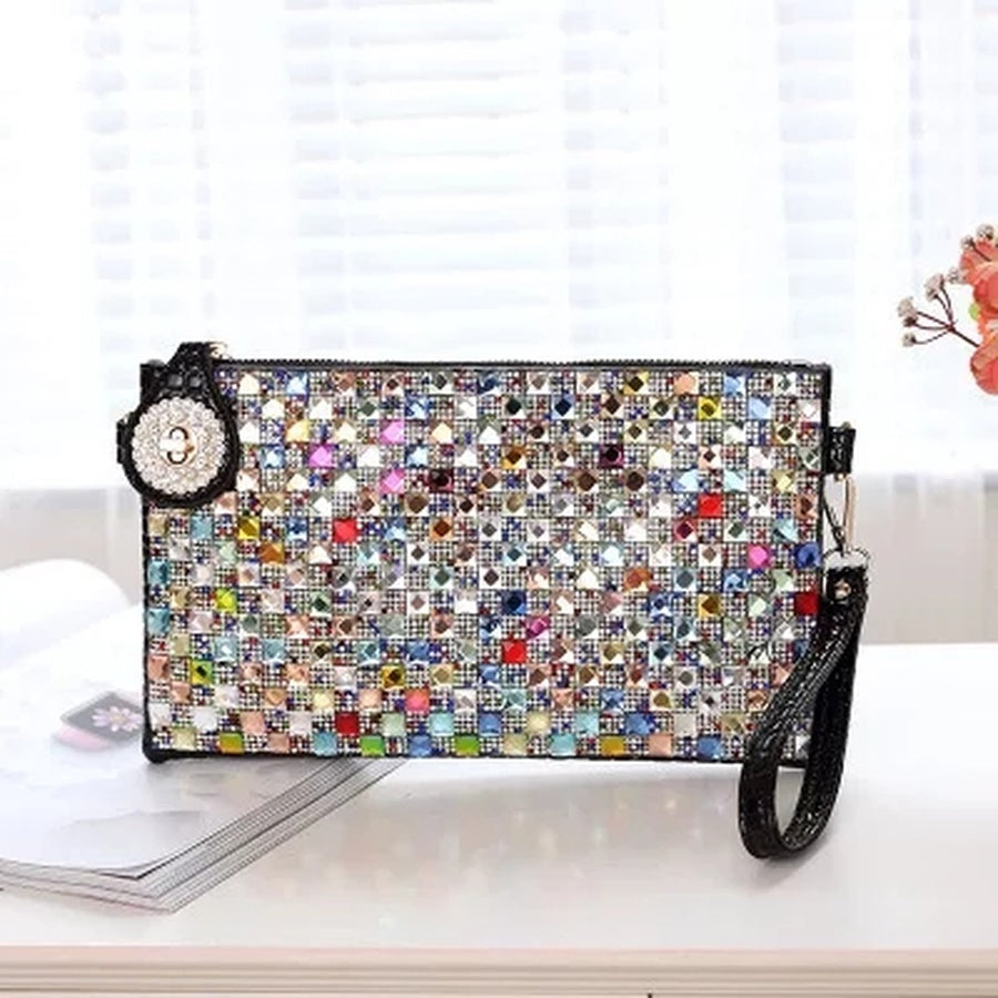 Rhinestone Small Diamond Clutch Bag