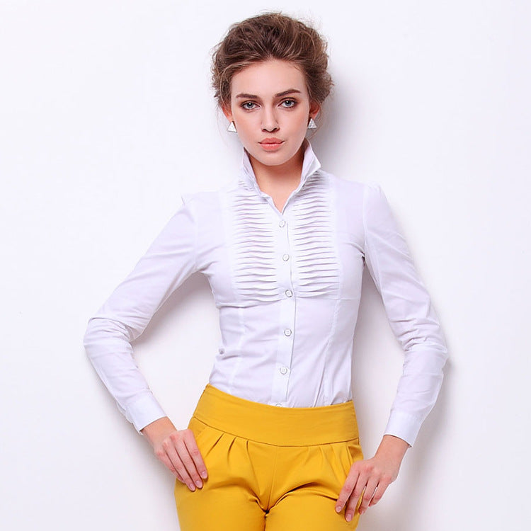 Ladies Slim Long Sleeved Shirt