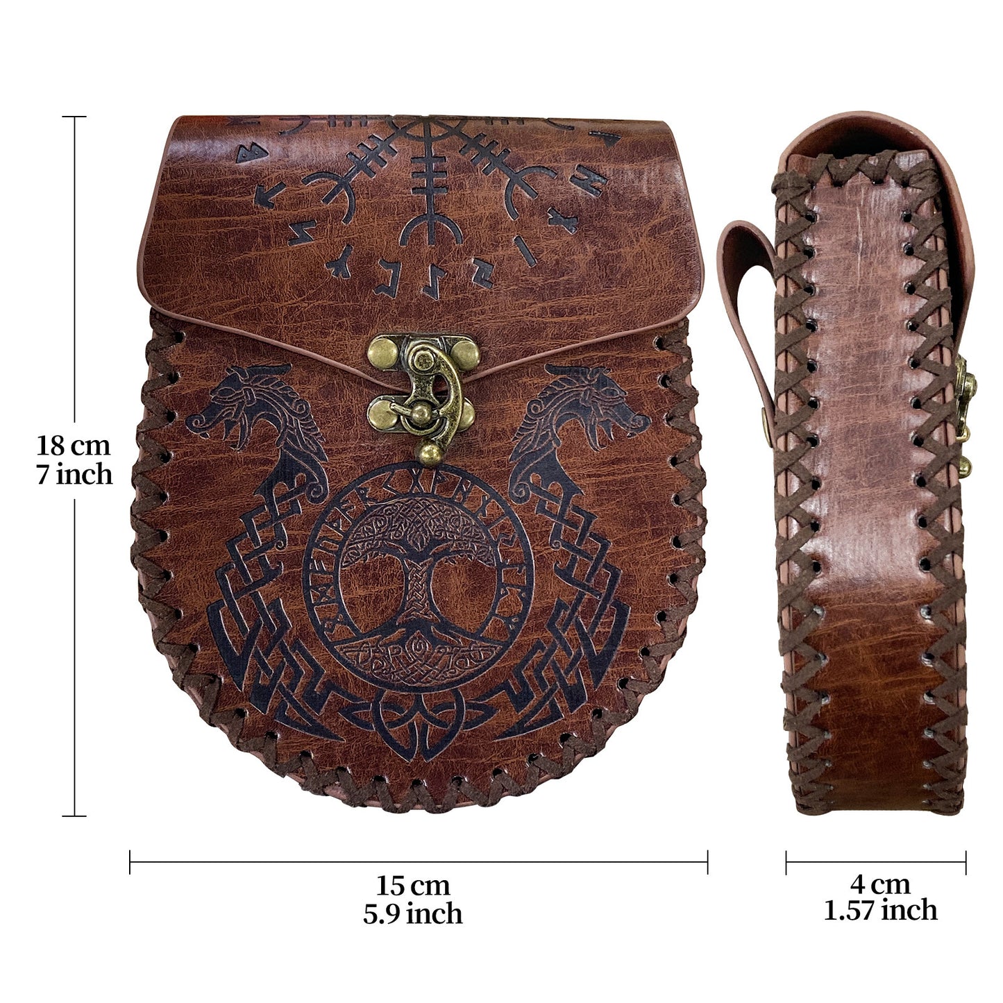 Viking Style Medieval Hanging Belt Coin Purse Vintage Belt Bag