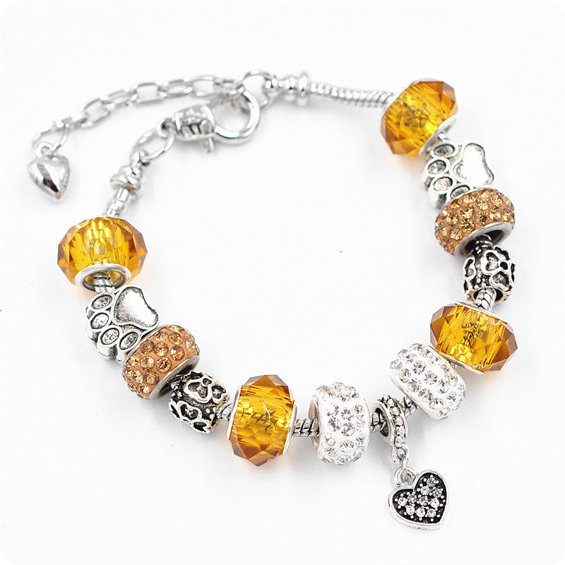 European and American Bracelet Crystal Beaded Bracelet