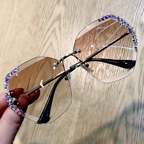 Diamond-Studded Sunglasses