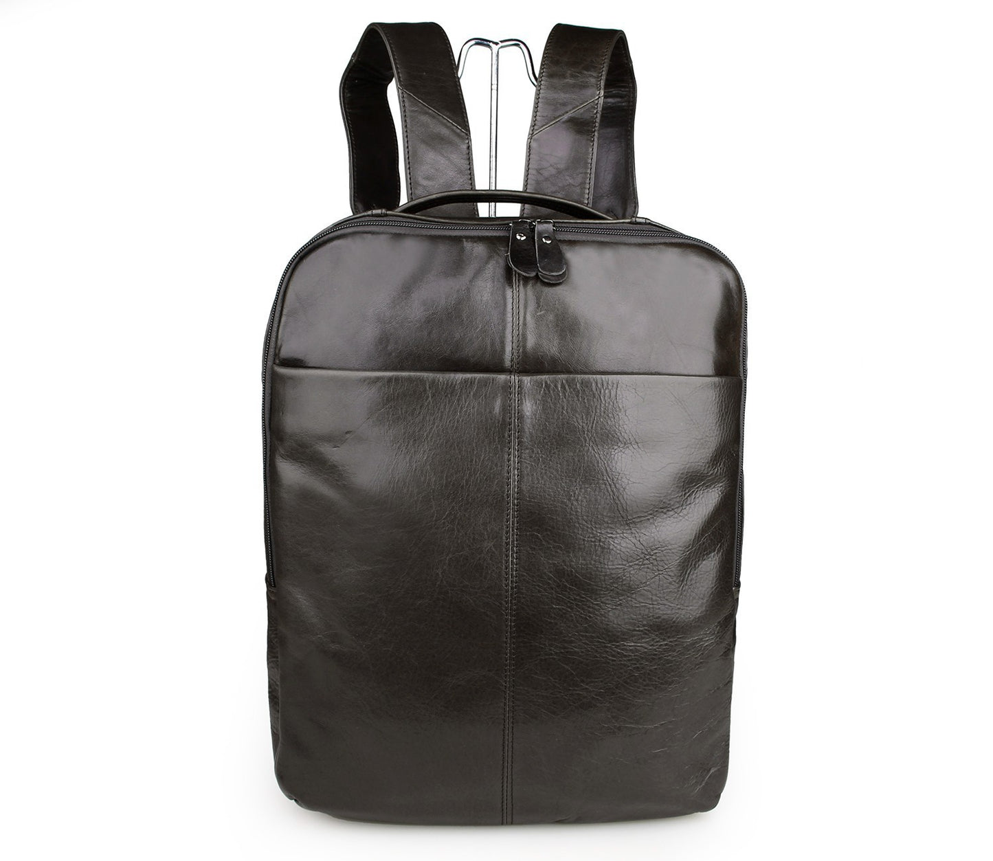 Top Layer Leather Computer Backpack