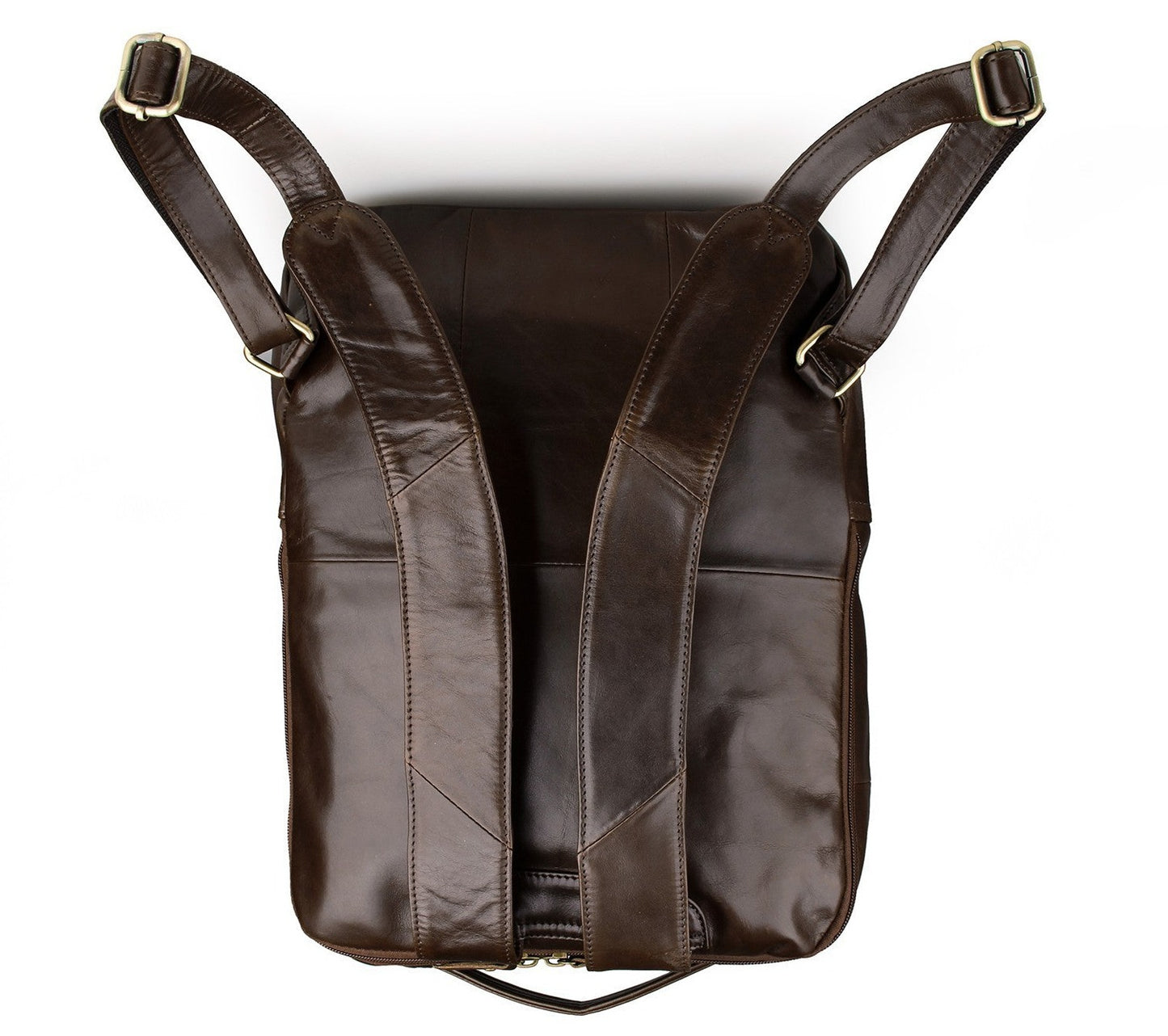 Top Layer Leather Computer Backpack