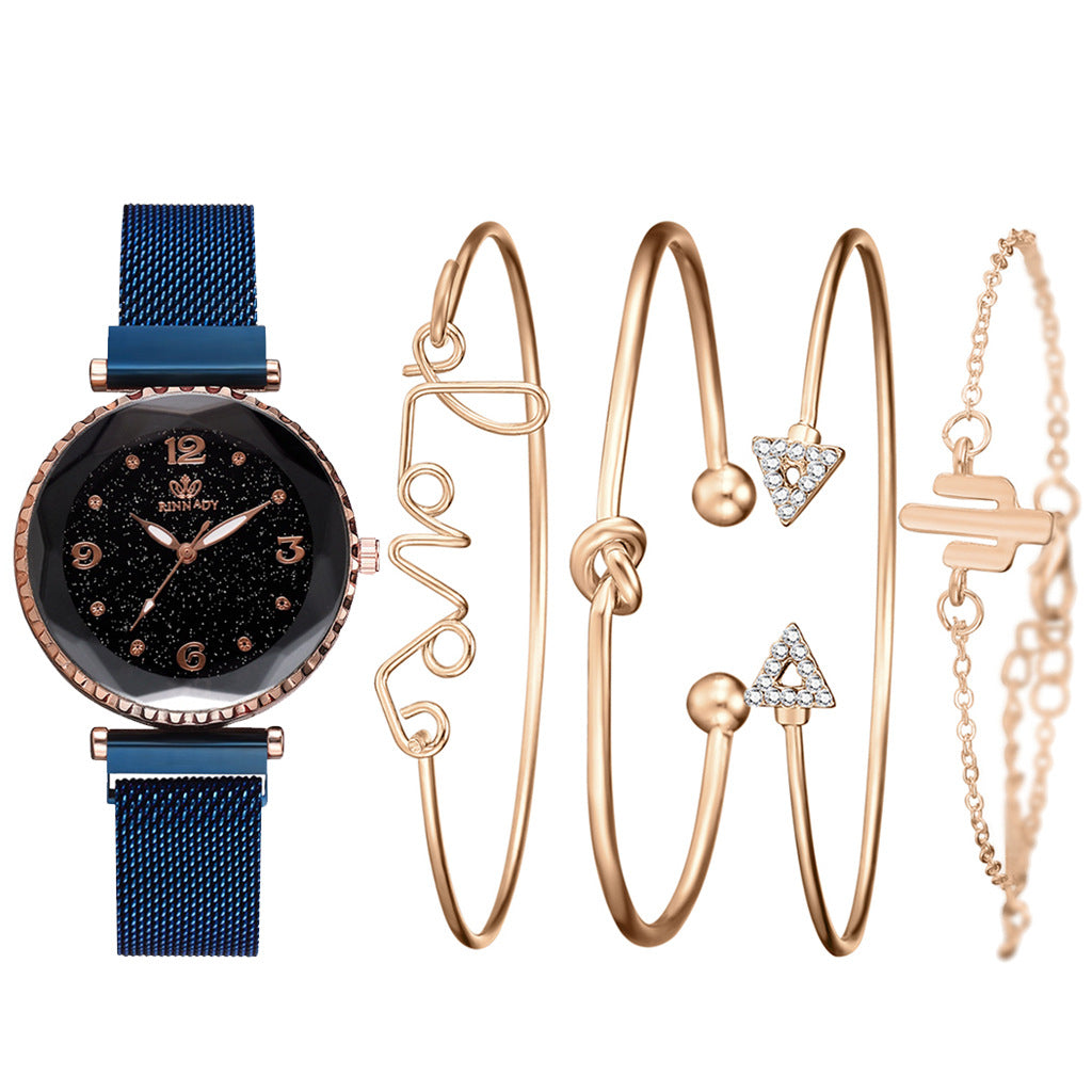 Women Watches Starry Sky Magnet Buckle Fashion Bracelet - Lavish Klass