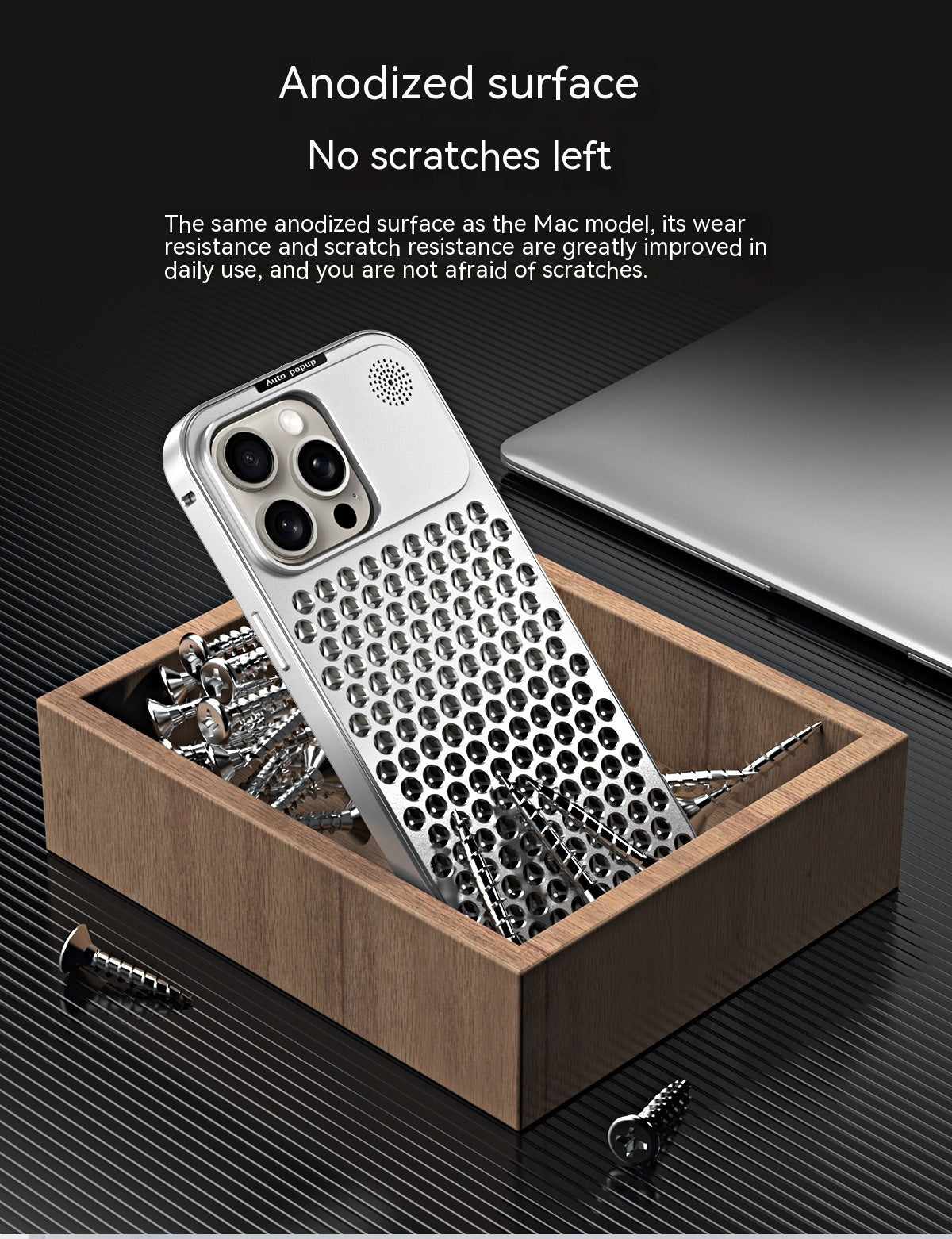 Aluminum Alloy Spring Fastener King Aromatherapy Phone Case