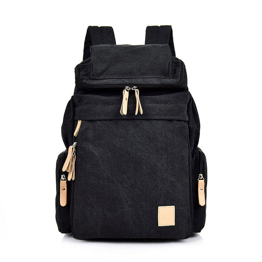 Retro Men And Women Outdoor Canvas Bag Travel Backpack Bag Fashion Shoulder Bag