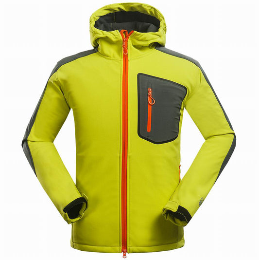 Komplexe Softshell-Jacke für Herren im Freien, Bergsteigen und Freizeit, Sportbekleidung