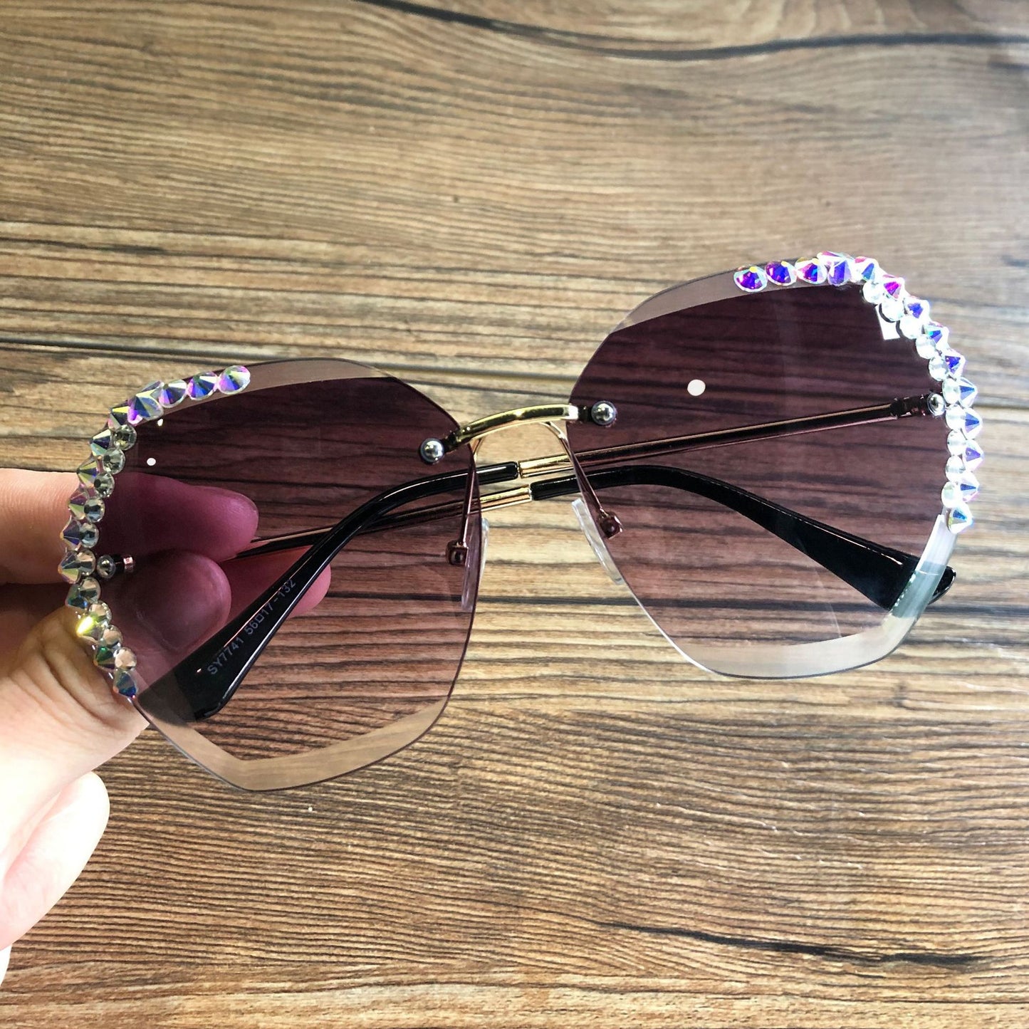 Diamond-Studded Sunglasses