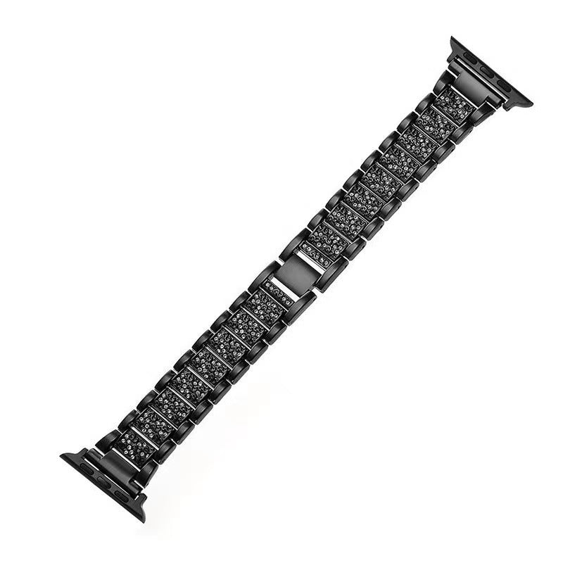 Armband aus Zinklegierung mit drei Diamantperlen und Diamanten