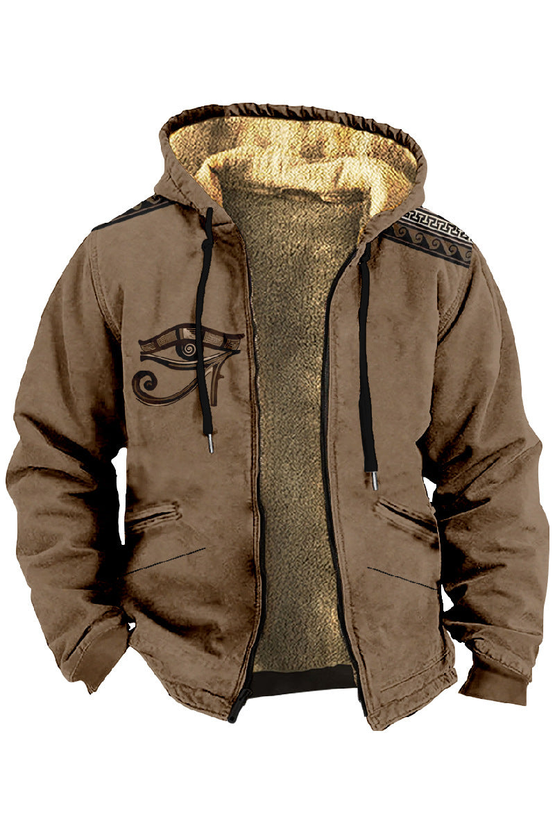 Men's Double-layer Thick Velvet Cotton-padded Jacket Thermal Cotton Coat