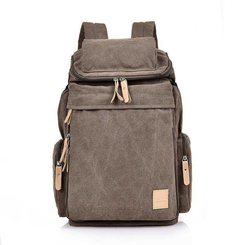 Retro Men And Women Outdoor Canvas Bag Travel Backpack Bag Fashion Shoulder Bag