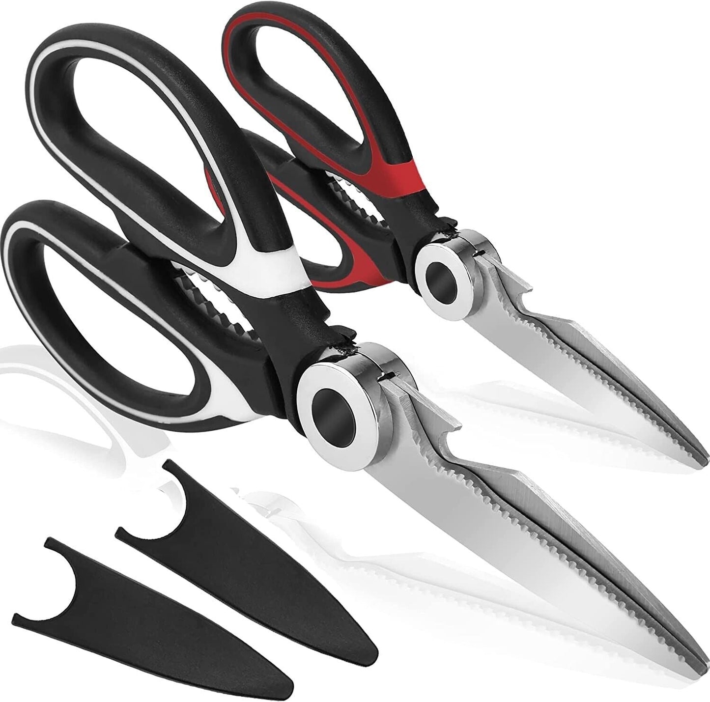 2PC Kitchen Shears Utility Kitchen Scissors Stainless Steel HEAVY DUTY Meat Tool - Lavish Klass