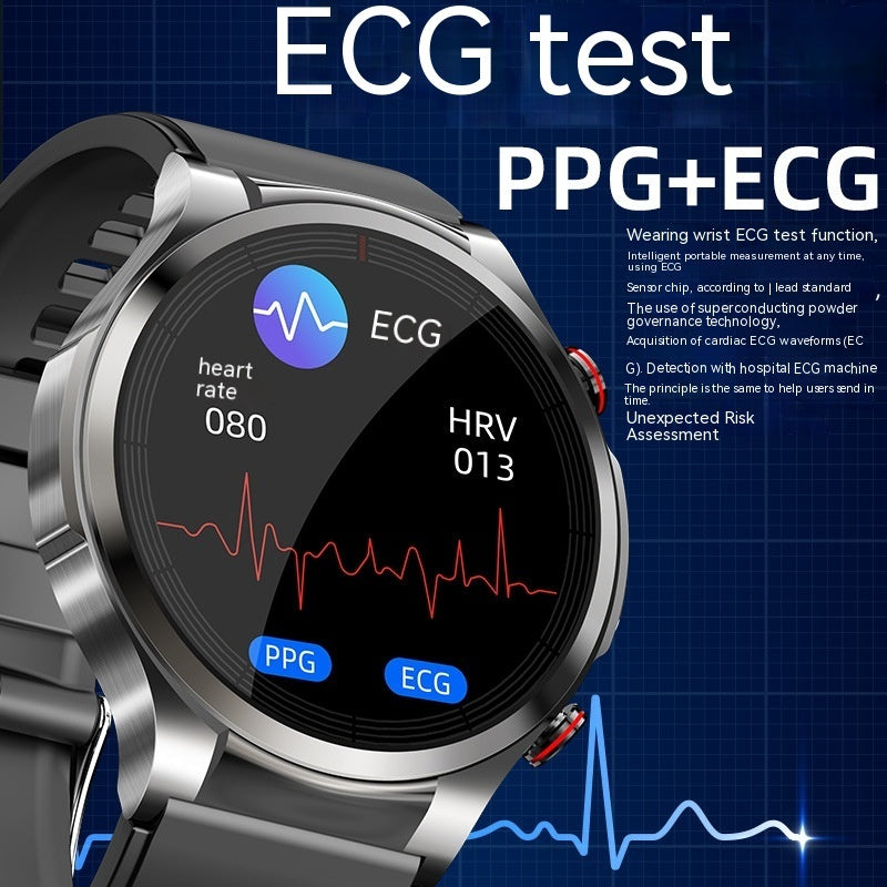 W11 Blood Sugar Testing ECG Blood Pressure Heart Rate Body Temperature Smart Watch