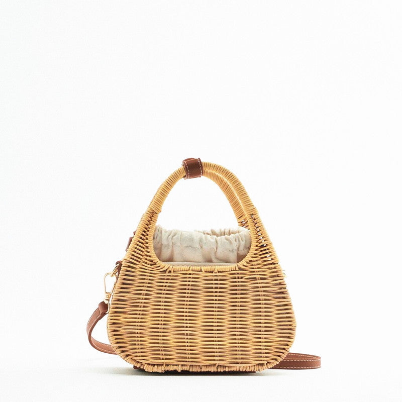 Ladies Fashion New Rattan Straw Bag Handheld