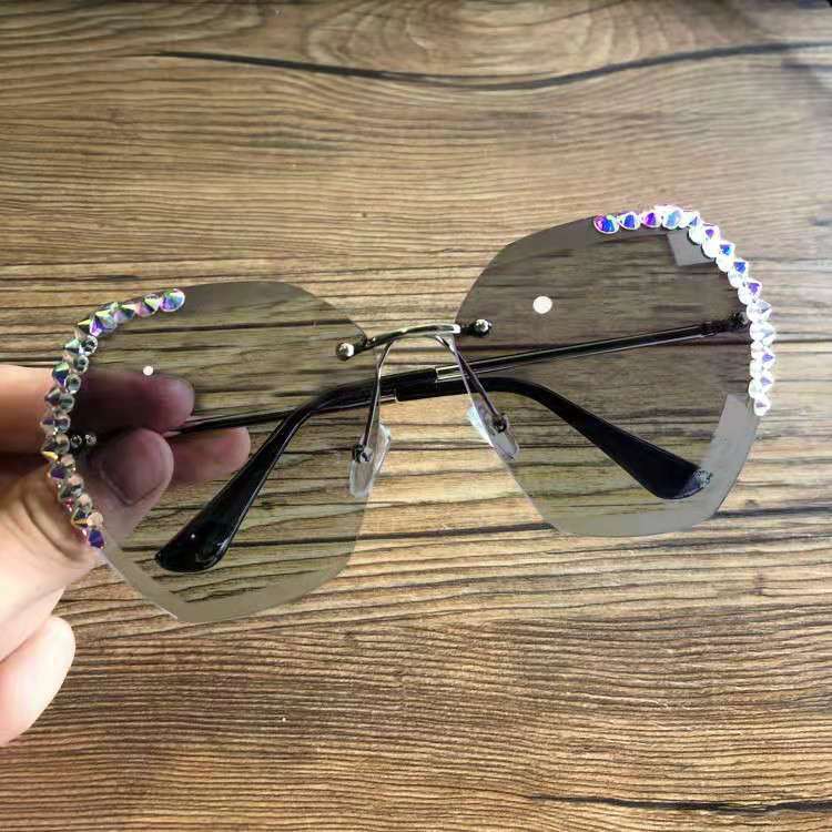 Diamond-Studded Sunglasses