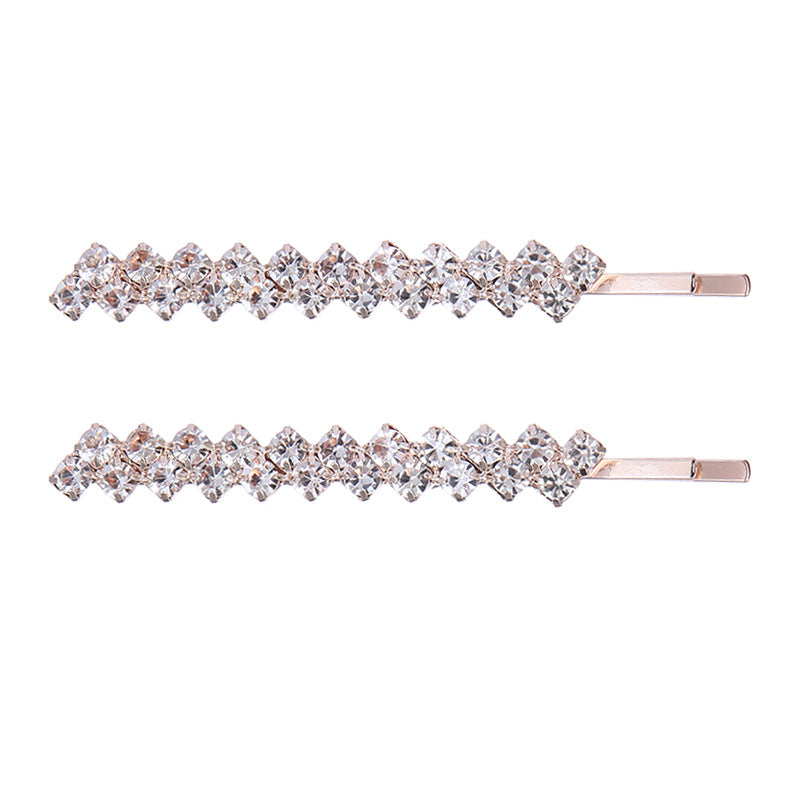 Diamond Claw Chain Hair Clip Bar Shaped Clip Wedding Hairware