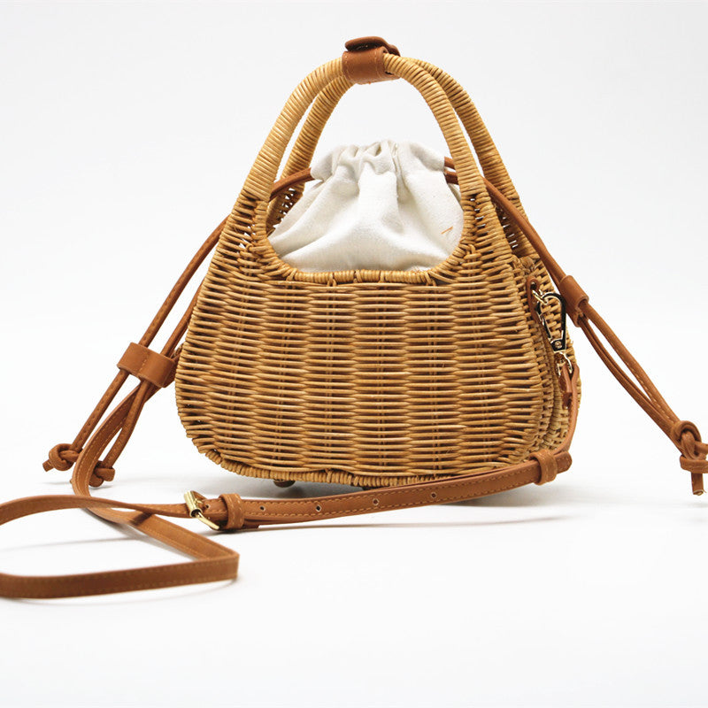 Ladies Fashion New Rattan Straw Bag Handheld