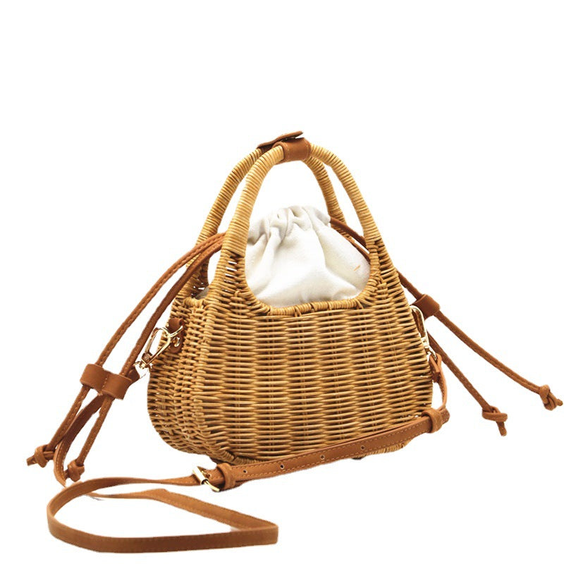 Ladies Fashion New Rattan Straw Bag Handheld