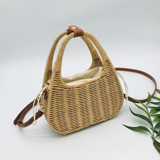 Ladies Fashion New Rattan Straw Bag Handheld