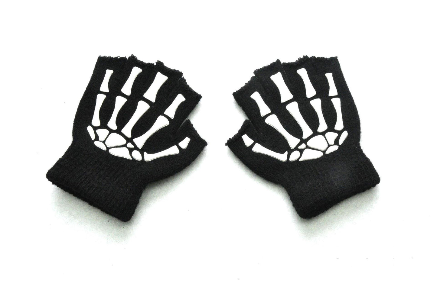 Children's Night Glowing Warm Half-finger Gloves