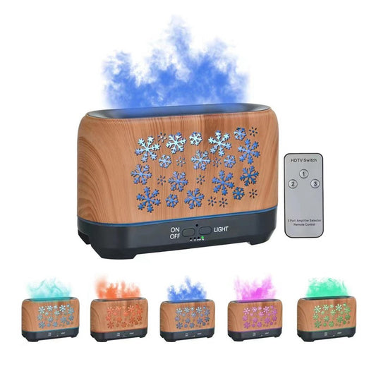 Christmas Snowflake Pattern Humidifier Atmosphere Colorful Diffuser