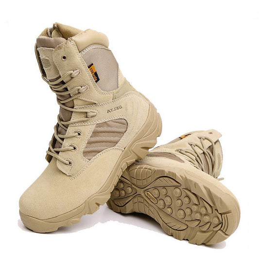 High-Top Military Boots