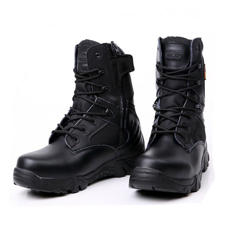 High-Top Military Boots