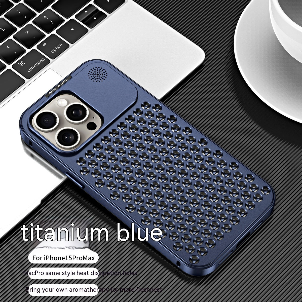 Aluminum Alloy Spring Fastener King Aromatherapy Phone Case