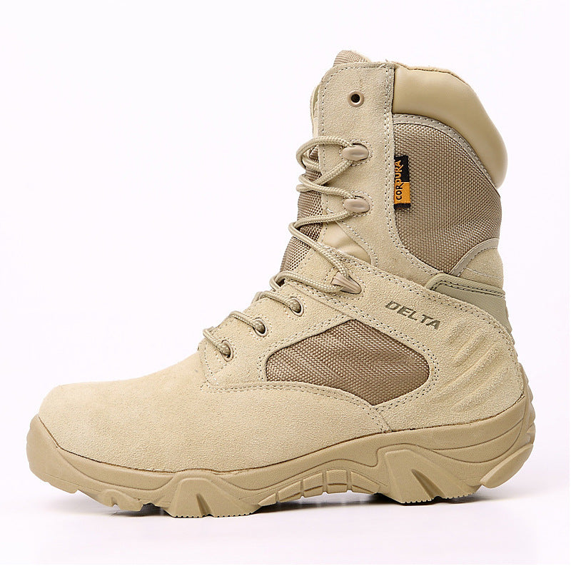 High-Top Military Boots