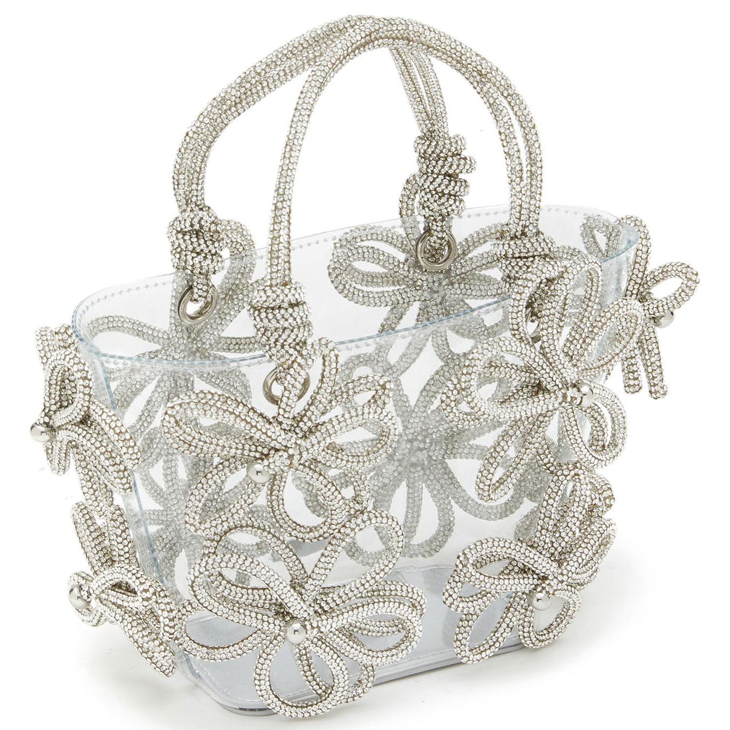 Women's Diamond Inlaid Rhinestone Flower Handbag