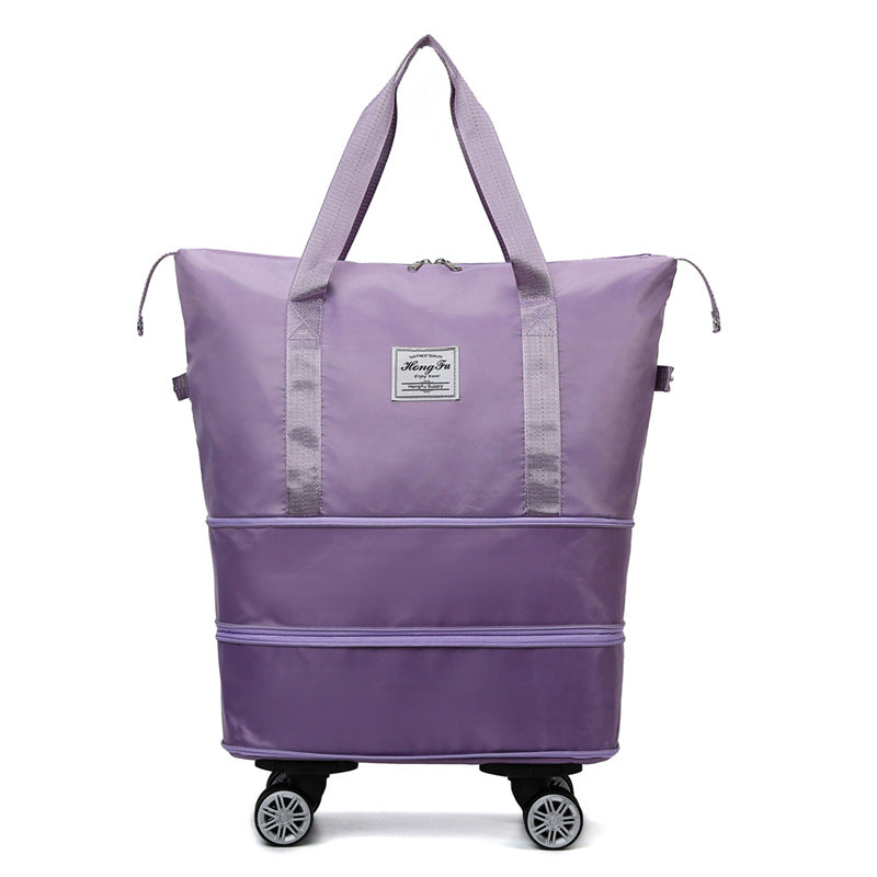 Universal Wheel Travel Bag With Double-layer Dry And Wet Separation