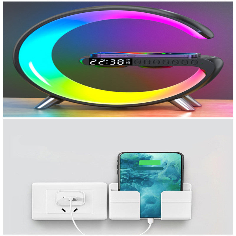 New Intelligent G Shaped LED Lamp Bluetooth Speake Wireless Charger