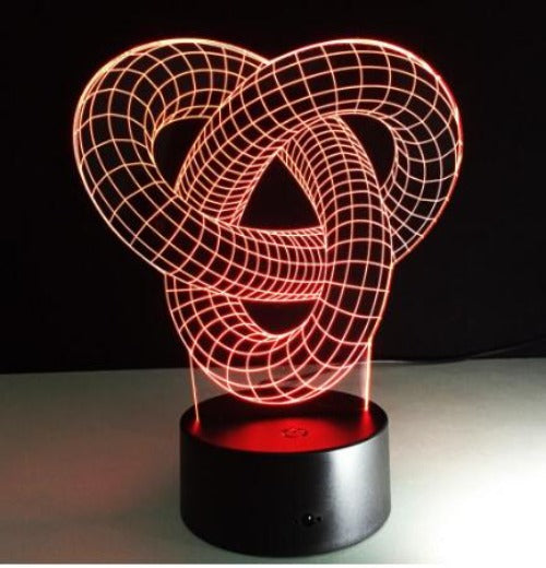 3D Optical Illusion LED Hologram Lamp