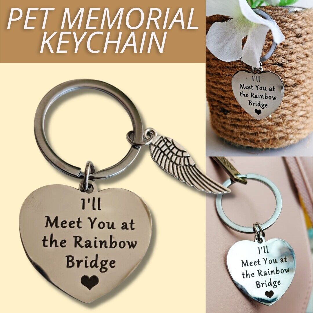 Pet Memorial Gifts Keychain Loss Of Dog Cat Sympathy Remembrance Gift For Owner