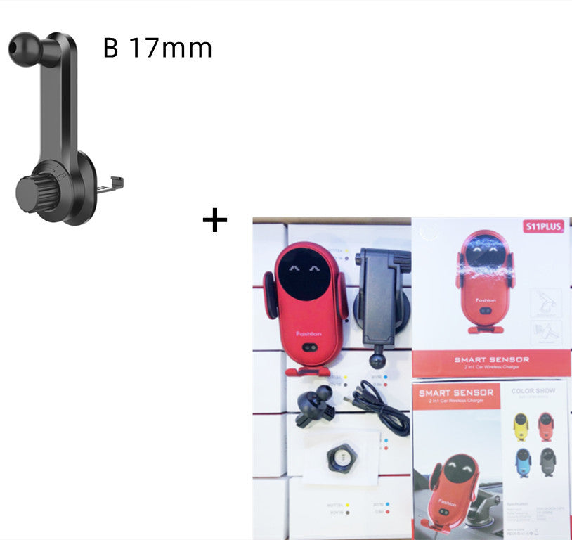 Support de téléphone de voiture de chargeur sans fil de voiture à induction infrarouge