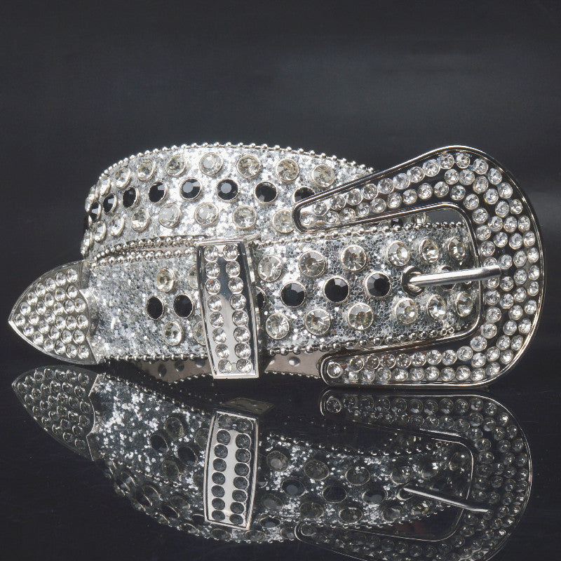 Women's Belt Pin Buckle Rhinestone Extension