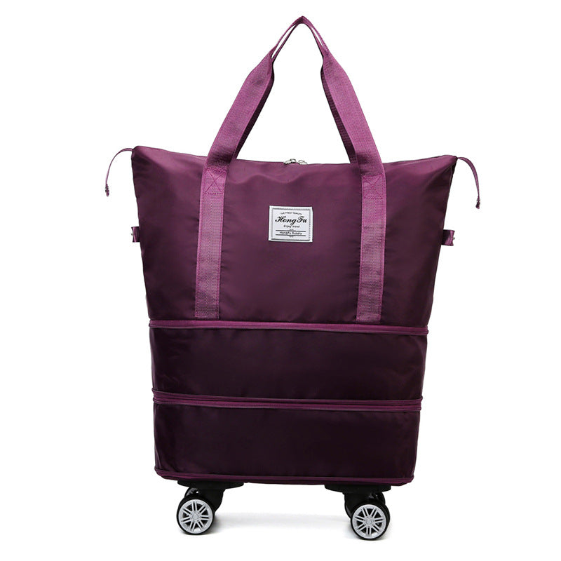 Universal Wheel Travel Bag With Double-layer Dry And Wet Separation